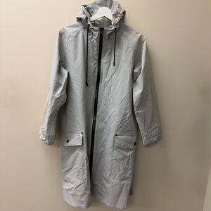 OOKPIK Arlequin Long Hooded Raincoat | Canadian Outerwear | Size XL